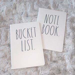 Rae Dunn Note Book & Bucket List Lined Notebook Journals